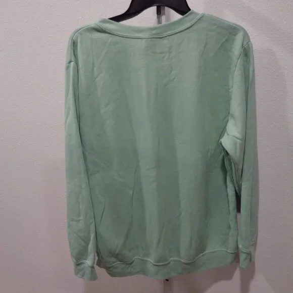 Casual News Vintage Women's Sweatshirt Sweater Size Large Acrylic Long Sleeve - Picture 9 of 12